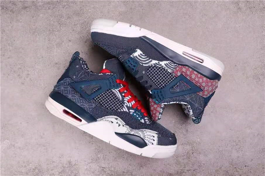 aj4刺子绣休闲篮球鞋 air jordan 4 se sashiko_腾讯新闻