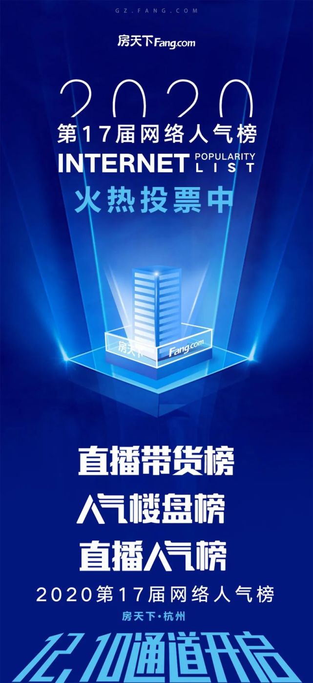 房天下第17届房地产网络人气榜启幕 人气楼盘你说了算 房天下 楼盘 房地产行业