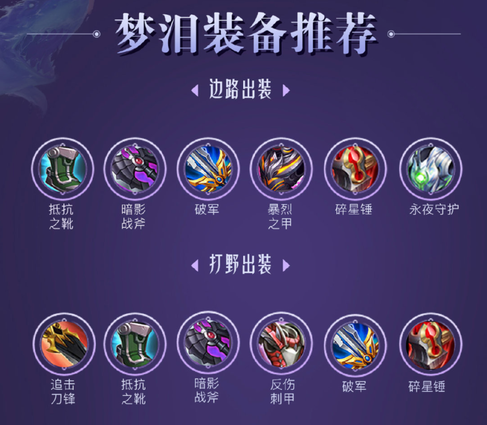 王者荣耀新英雄澜还不会玩ag梦泪献上详细的出装和铭文