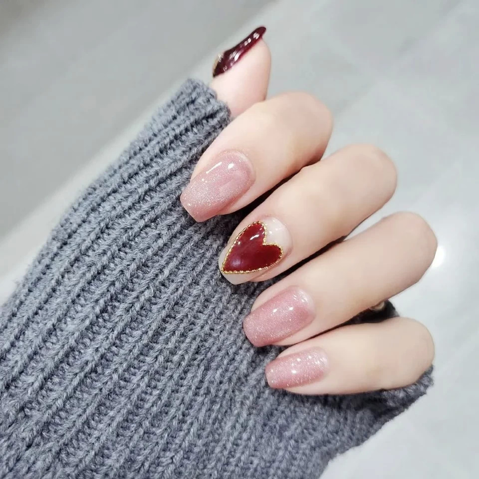 适合上班族的冬季美甲～太温柔了!