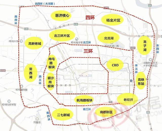 郑州五环路段已确定快看看你属于不属于郑州吧