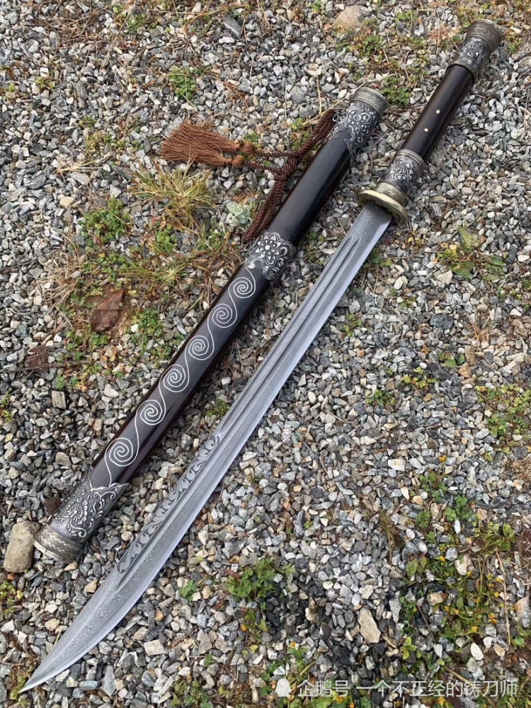 户撒刀黑檀木传统锈春刀