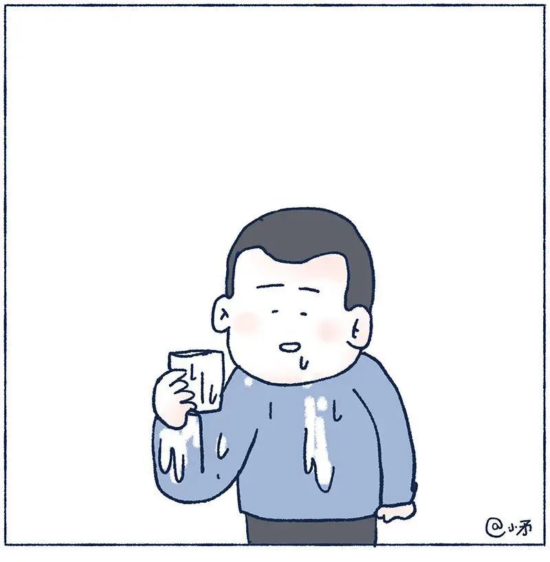 喝牛奶时发生的事情