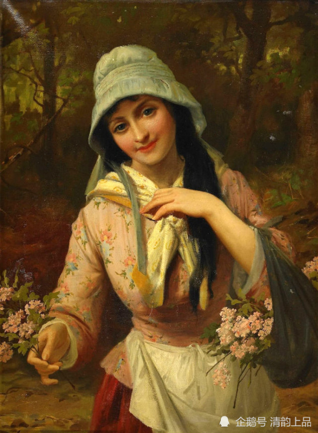 西方画家油笔下的卖花姑娘你读到了什么