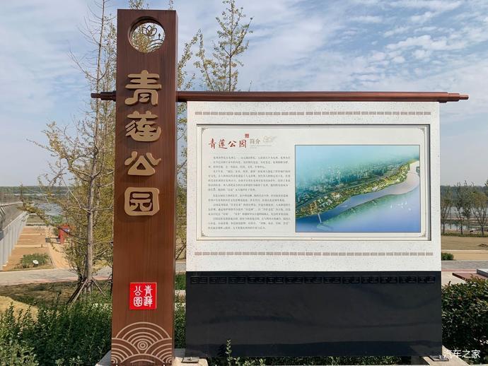 这里就是位于兖州区东北部,与曲阜市交界的龙湖湿地-青莲公园.