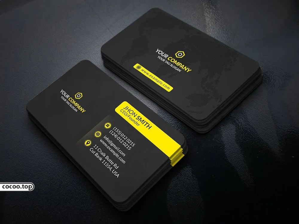 商务名片设计~简单却不单调_腾讯新闻