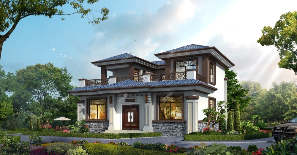 120平米左右农村小四合院设计,韵味十足,领略中式建筑的美_腾讯新闻