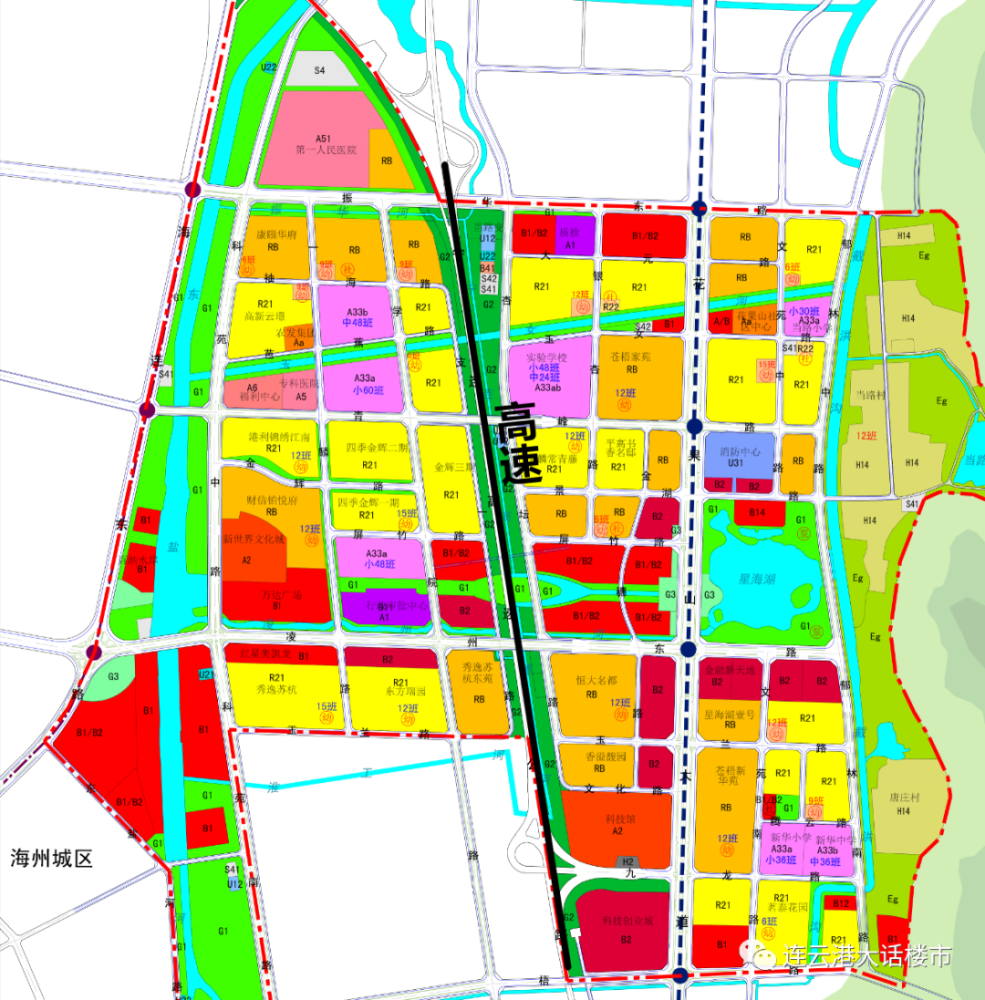 原新海新区公布了新规划图