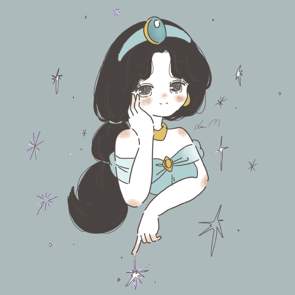 迪士尼公主小头像脸软fufu的好想rua