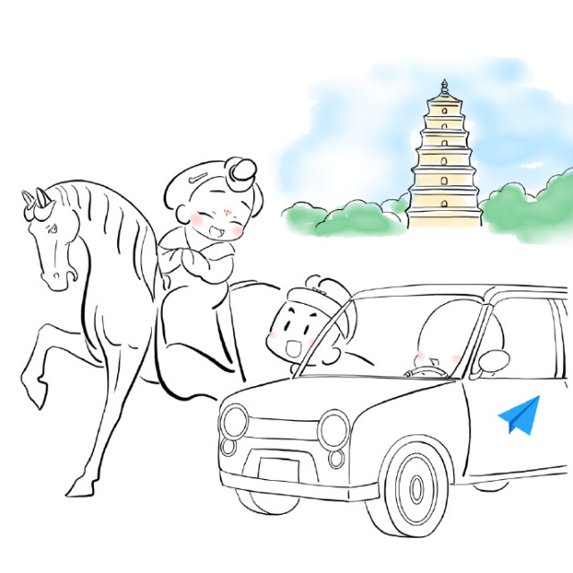 给兵马俑拍照的人