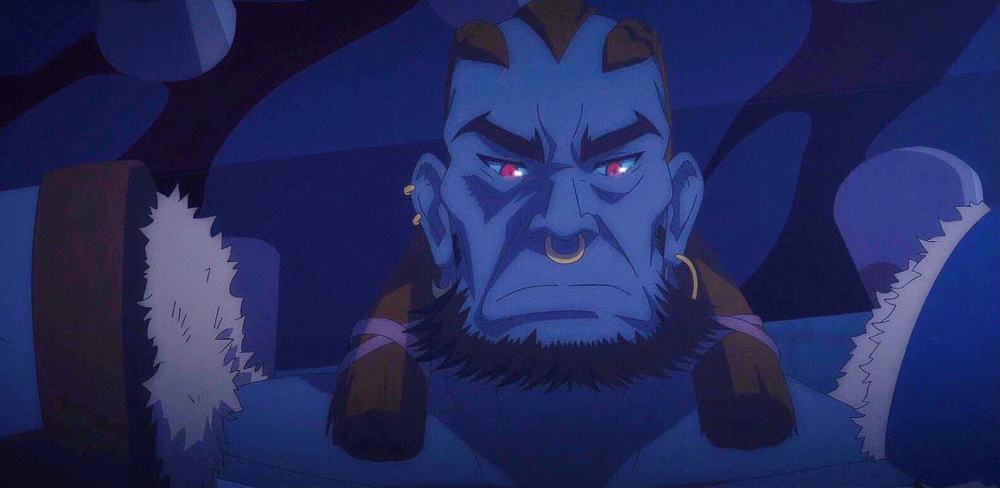 刻磨原本是半月古国的将军,为人凶猛,孔武有力,看它扔下来的那个大