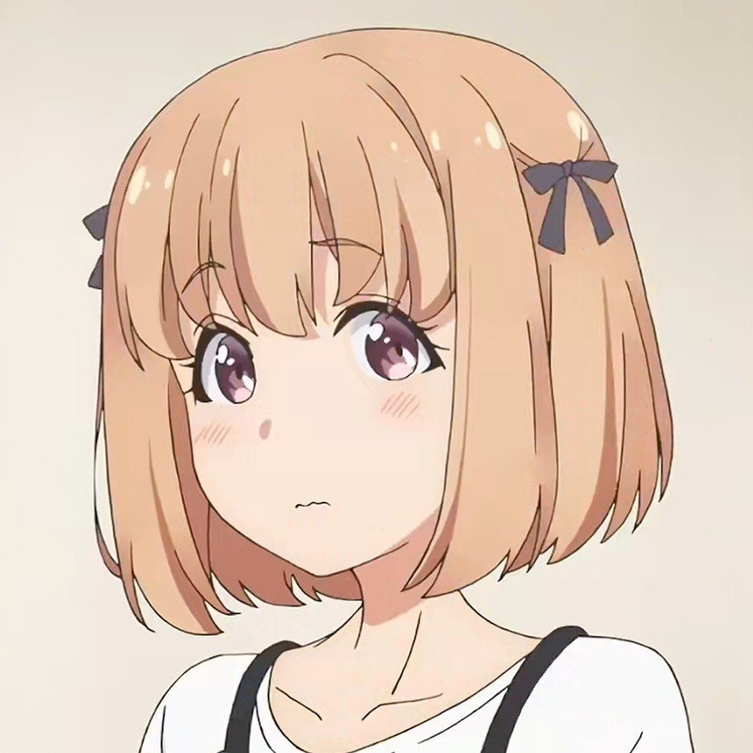 动漫女生头像 我想借一点温柔的阳光让我怦然心动