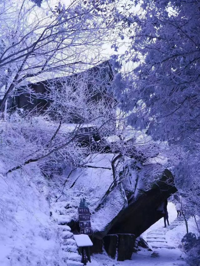 2022莫干山雪景图片