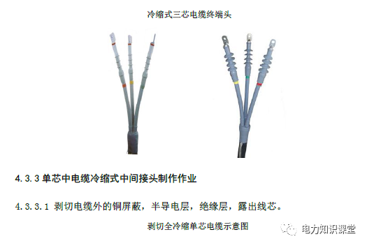 電纜終端頭中間接頭製作作業指導書