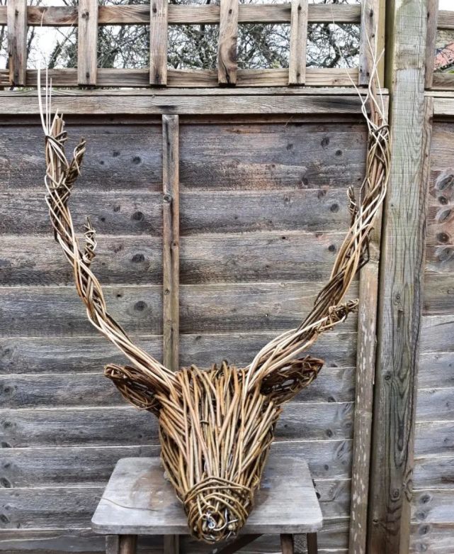 她靠捡树枝捡成艺术家用树枝编织出来的作品充满自然气息