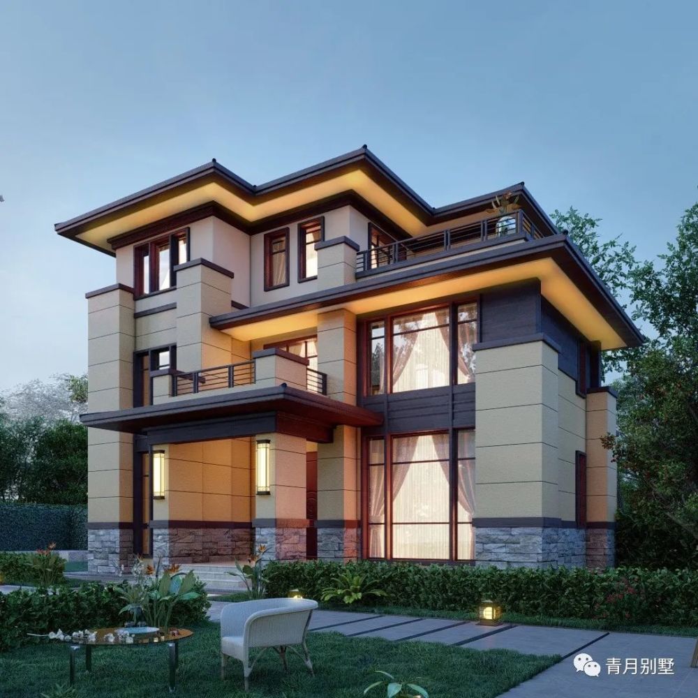 7×12.6米三层新中式小别墅,建成你就是村里最靓的仔_腾讯新闻