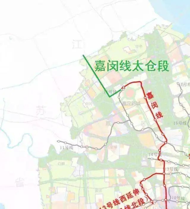 嘉閔線不僅是打通了嘉定與虹橋,浦東,還預留了向北繼續延伸至太倉南站