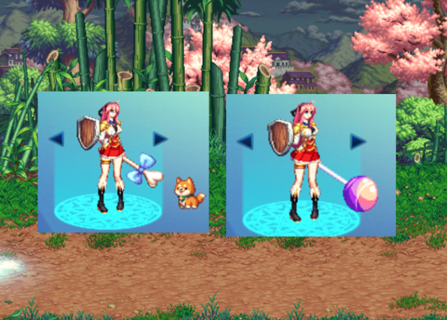 第一个武器装扮,蝴蝶结骨头外观,却自带了宠物.