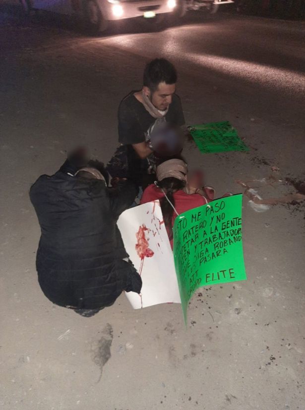 一名孕妇被黑帮团伙从车里扔出来她的手被砍断疑似偷东西被惩罚