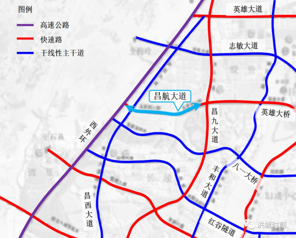 《(南昌西繞城高速~蛟橋立交)道路交通詳細規劃》,該項目位於南昌市經