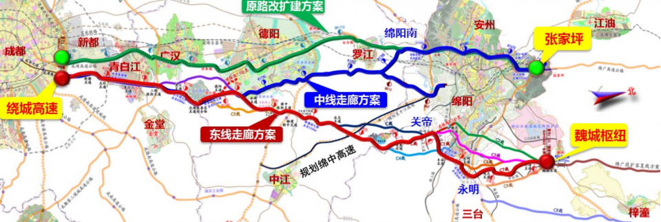 g5成绵高速扩容项目,起于绵阳经中江黄鹿镇,永太镇,旌阳区和新镇至