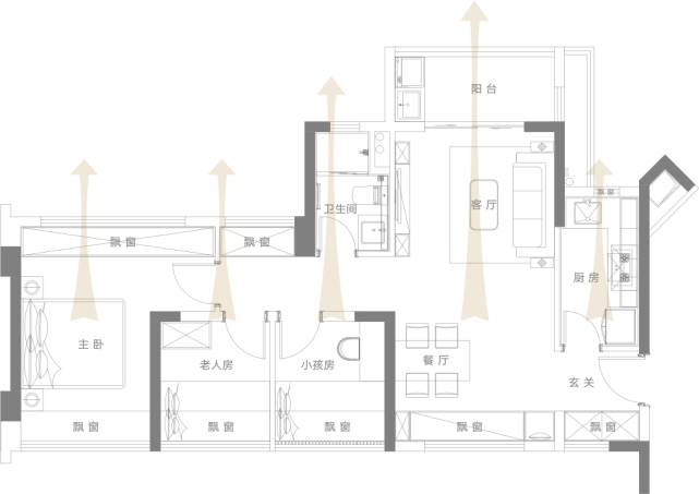 中海阳光橡树园户型图片