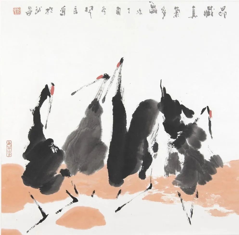 鹤鸣九皋仙姿翩翩读余楚民的鹤