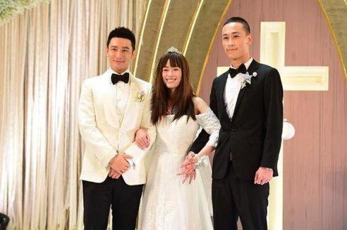 4年前,影星黄晓明亲临现场为她的婚礼助阵