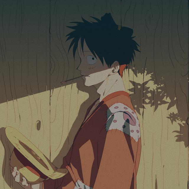 海贼王:超有意境的路飞头像分享,五皇变身成为丛林里的幽灵王子