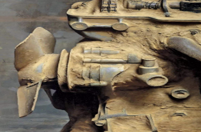 冷军画发动机,横着画只卖198万,为何竖着画能卖1897万?_腾讯新闻