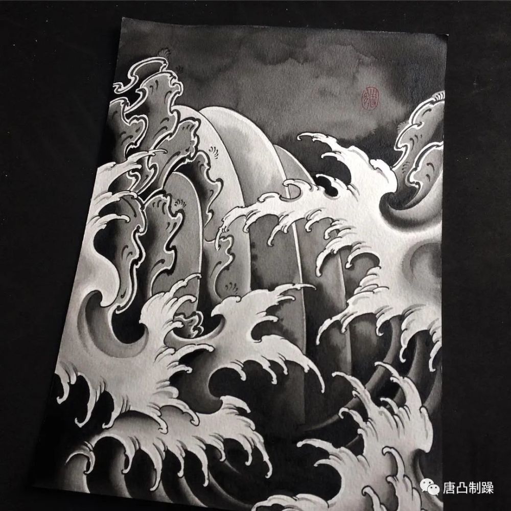 传统中,最常见的浪花