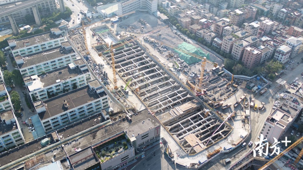 开挖全部结束深圳地铁14号线最难站坳背站全面进入主体结构施工