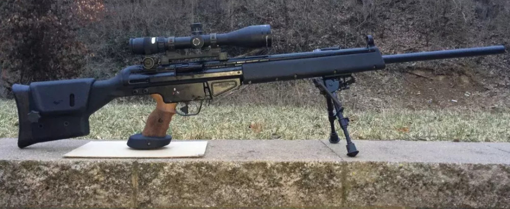 100码最小散布178mm瑞士名枪sg550的高精度魔改狙击型枪械