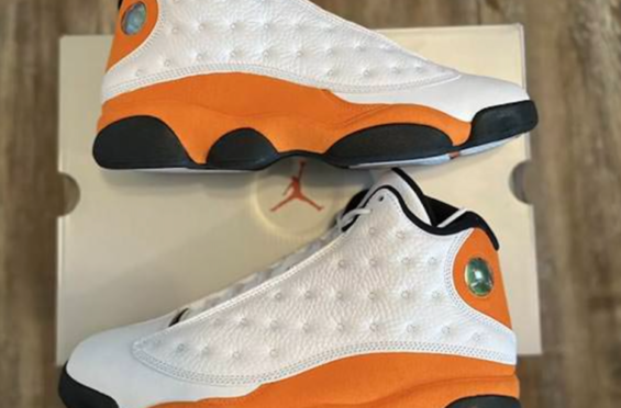 aj13starfish实物图曝光经典海星橙色鞋身