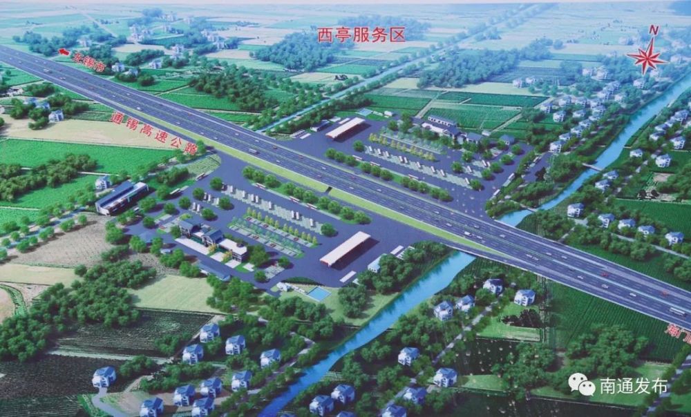 项目效果图工程起自海门区沿江高等级公路,向北依次跨越s336,沪陕高速