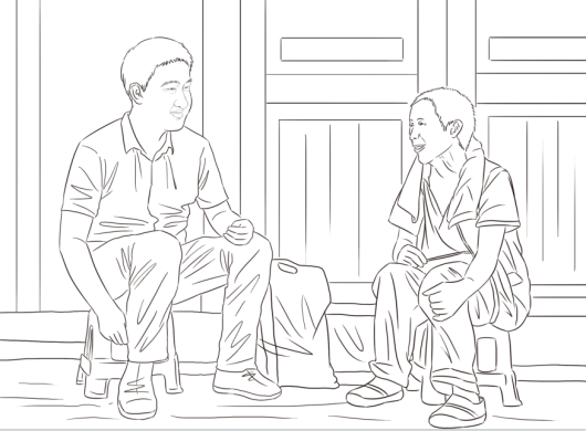 在他反复劝说下,曾经最不愿意外出务工的大歹村村民中有十余人加入