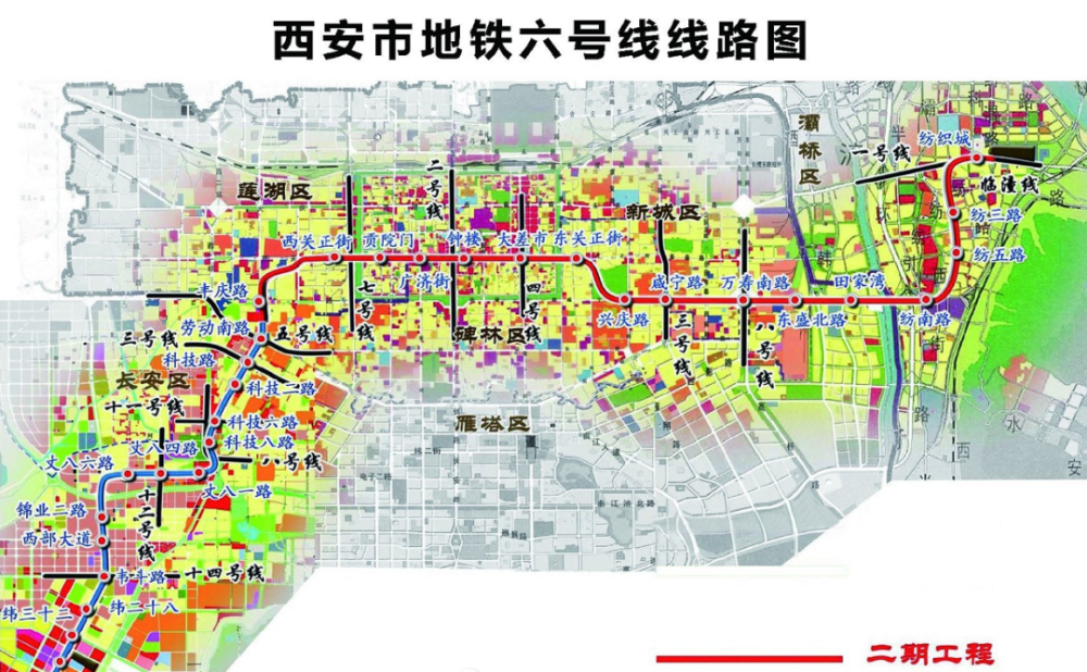 線路走向:大唐西市,安定口,橋梓口,廣濟街,鐘樓,大差市,長樂門,交通