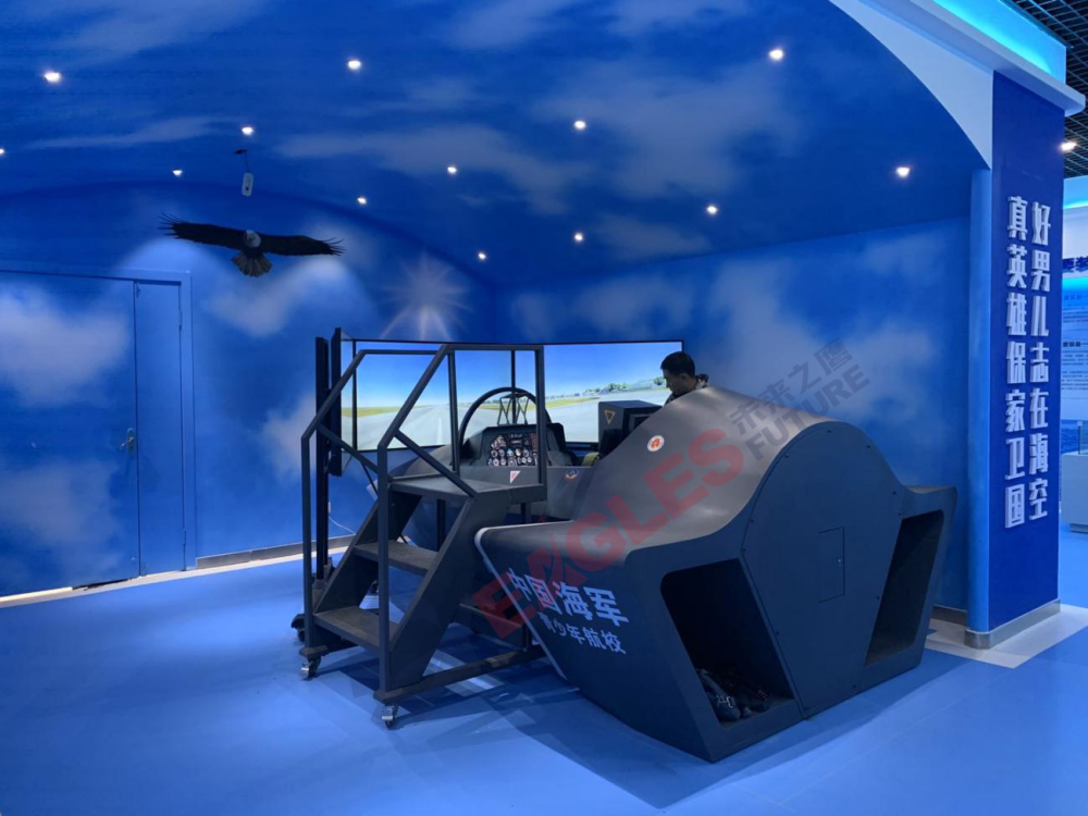 科普级战斗机飞行模拟体验舱小编小的时候也有过想当飞行员的梦想