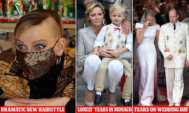 摩纳哥王妃夏琳叛逆做自己半个头剃光走朋克路线表达真性情