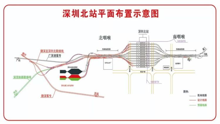 全國首例高鐵樞紐站改造完工,深圳北站擴容擴能新增6條進出站線路