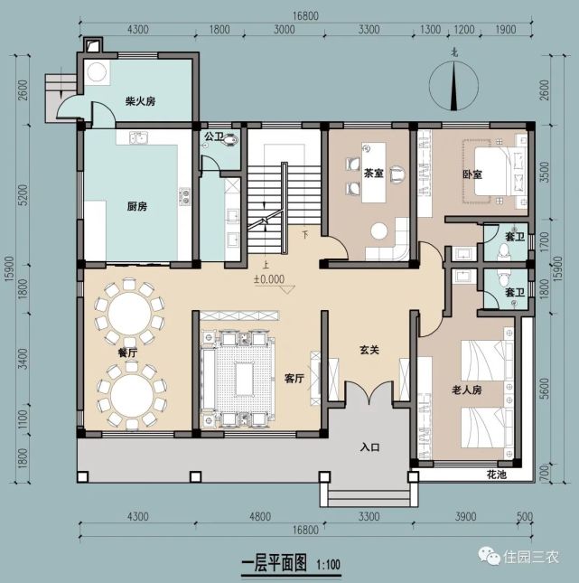 農村自建二層別墅面寬168米5室2廳還有陽光房茶室家大業大的感覺真好