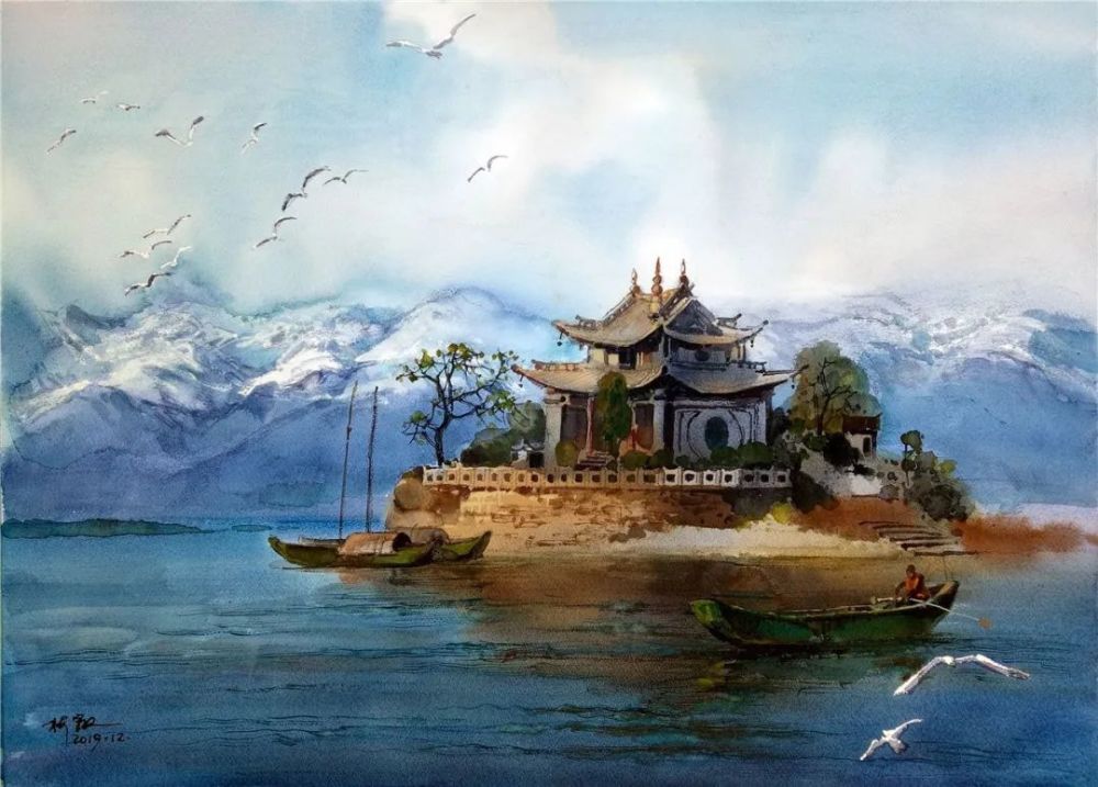在这组水彩画里读懂大理