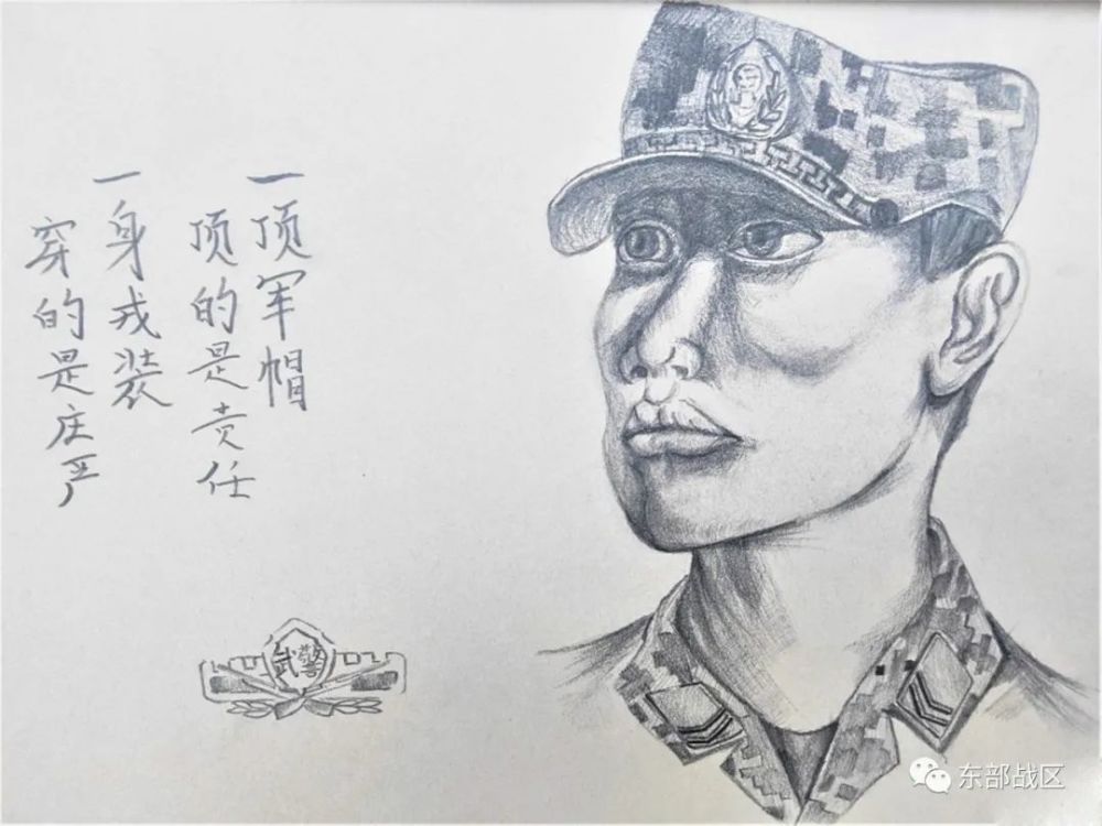 鼓励新战友结合时事与新训生活,用画笔描绘出自己心中军营与军人的