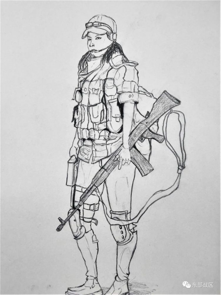 新战友的铅笔手绘来啦!_腾讯新闻