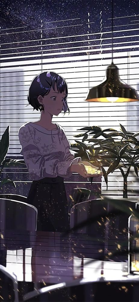 二次元清爽透明感少女手绘壁纸 腾讯新闻