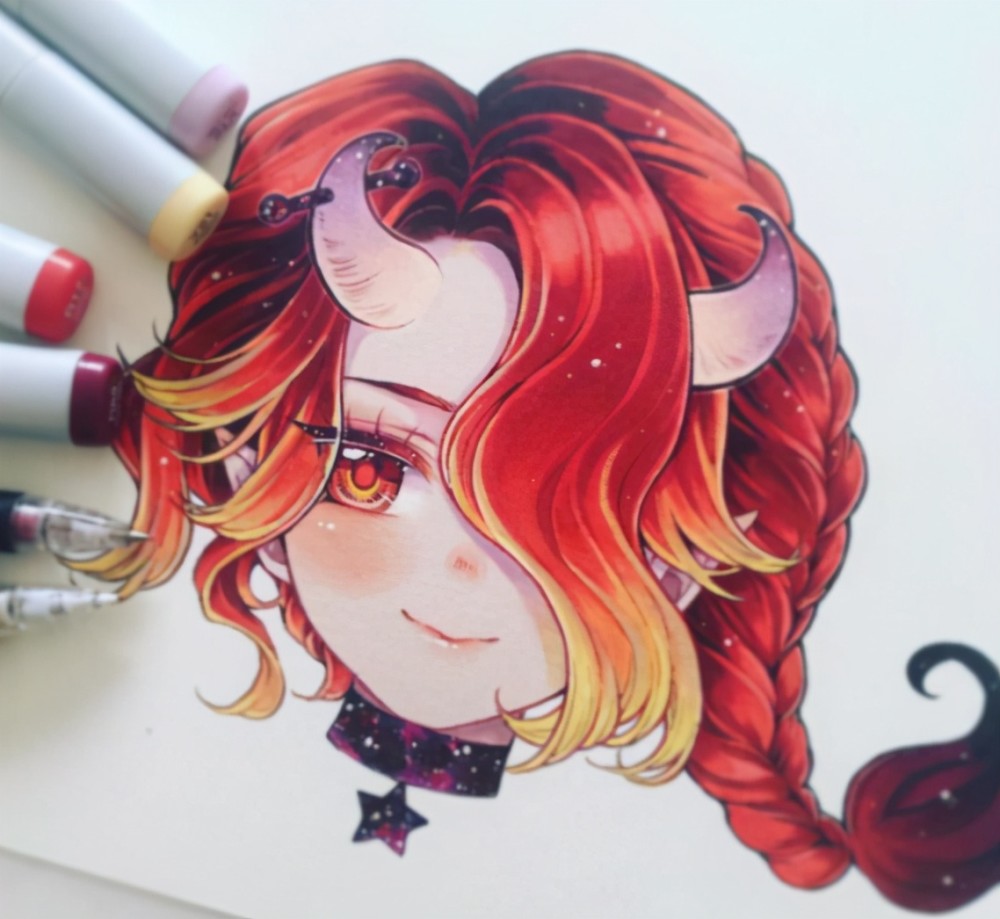 十二星座拟人头像不同颜色的美女萌妹哪个颜色属于你的星座