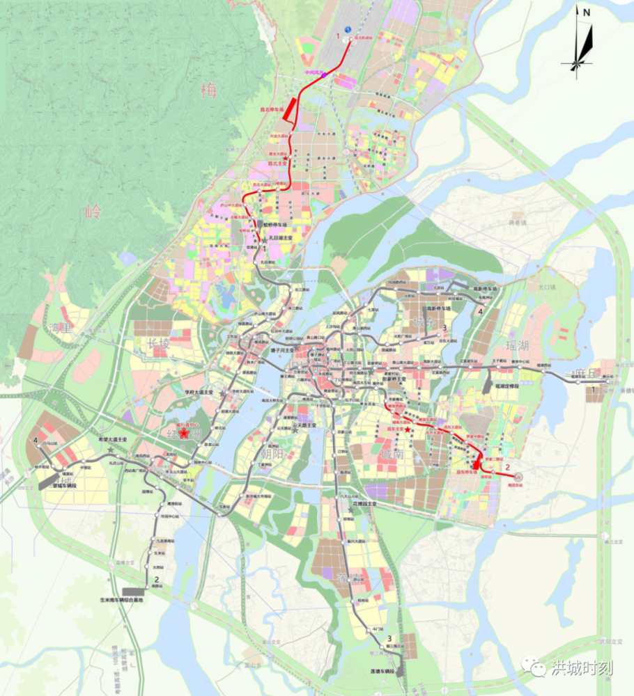 线在建的"盛况,十四五即将到来,南昌地铁也将迎来新一轮的规划交通