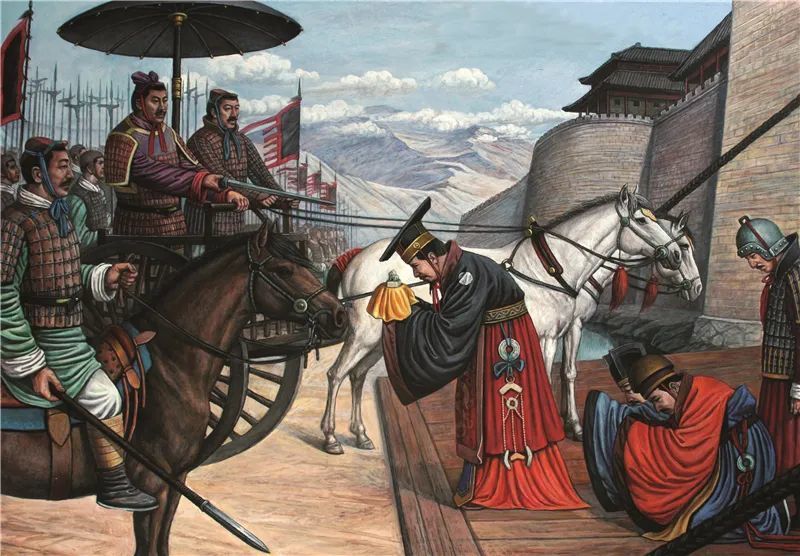 灭韩的将领是原韩国南阳郡的代理郡守内史腾,他率兵十万,先破赵军,转