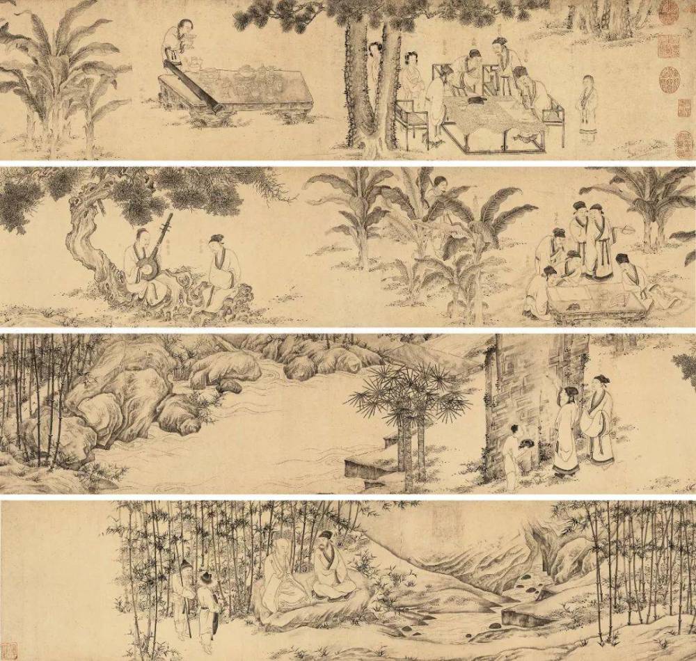 西园雅集的主人王诜,七年后重游西园,写下了流传千年的词和书法_腾讯