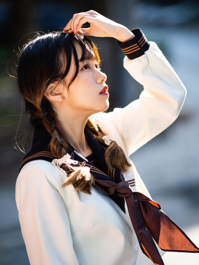 jk少女|阳光下的水手服